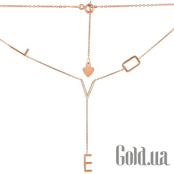 

Колье Fresh Jewelry, Золотое колье с куб. циркониями, 45