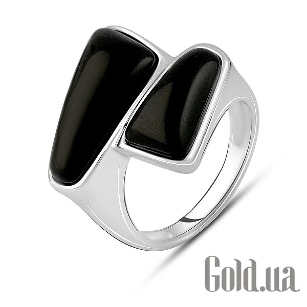 

Женские кольца Fresh Jewelry, Женское серебряное кольцо с ониксами, 17.5