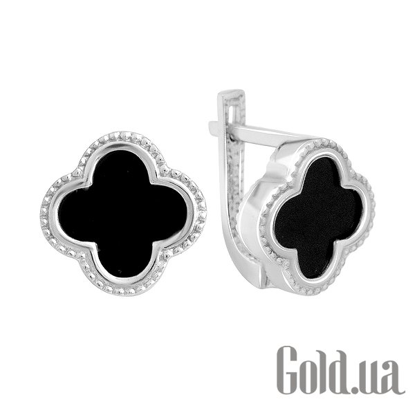

Серьги Fresh Jewelry, Золотые серьги с ониксами