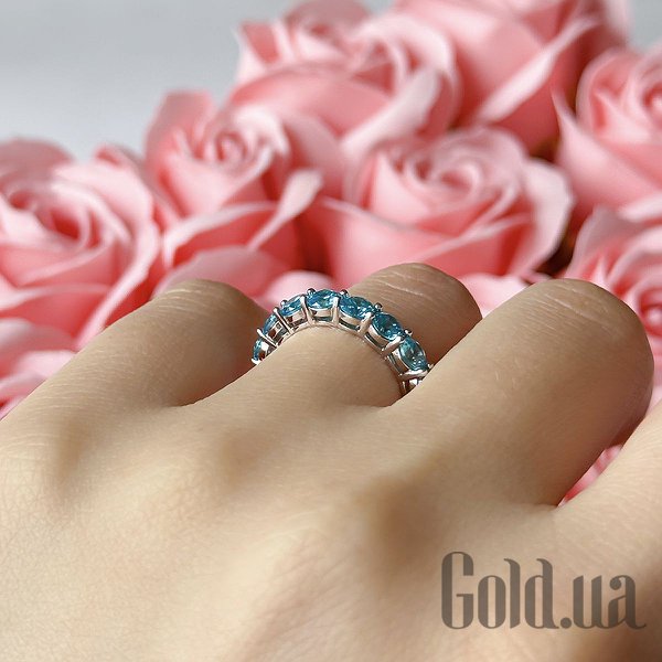 Каблучка Fresh Jewelry Жіноча срібна каблучка з куб. цирконіями, 18.5