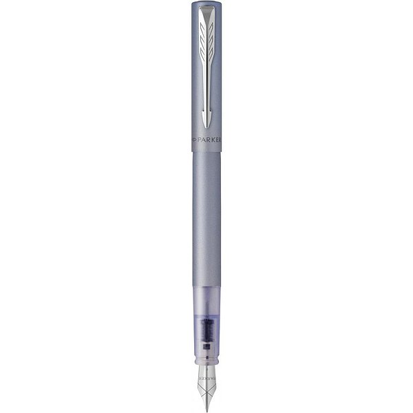 Parker Перьевая ручка VECTOR 17 XL Metallic Silver Blue CT FP M 06 112