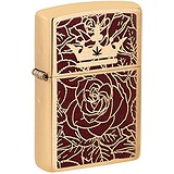 Zippo Зажигалка Queen Of Bud Passionate Rose and Crown Design 47108, 1799208