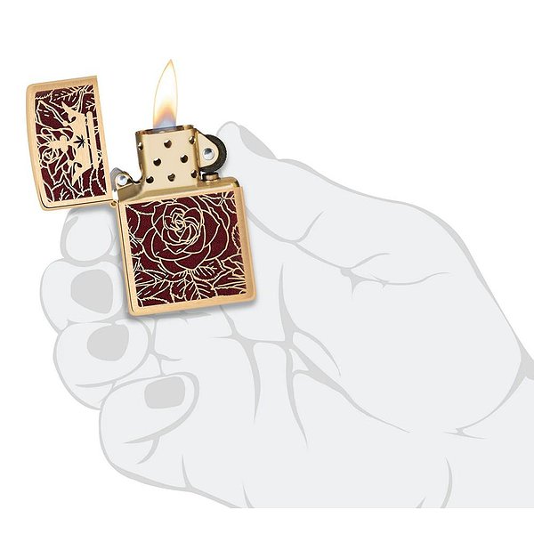Zippo Зажигалка Queen Of Bud Passionate Rose and Crown Design 47108 47108 – изображение 5