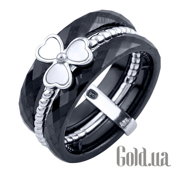 

Женские кольца Fresh Jewelry, Женское серебряное кольцо с керамикой и перламутром, 17.5
