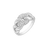 Женское серебряное кольцо с куб. циркониями, 1540905