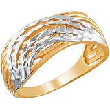 Женское серебряное кольцо в позолоте, 1608233