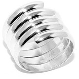 Silver Wings Серебряное обручальное кольцо, 1617449