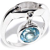 Silver Wings Женское серебряное кольцо с топазом, 1618729