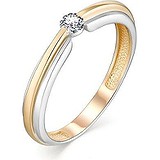Золотое кольцо с бриллиантом, 1628713