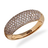 Золотое обручальное кольцо с бриллиантами, 1666601