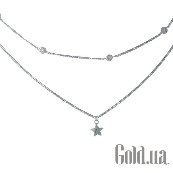 

Женские колье Fresh Jewelry, Серебряное колье с куб. циркониями, 40