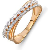 Золотое обручальное кольцо с бриллиантами, 1697321