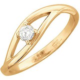 Золотое кольцо с бриллиантом, 1705769