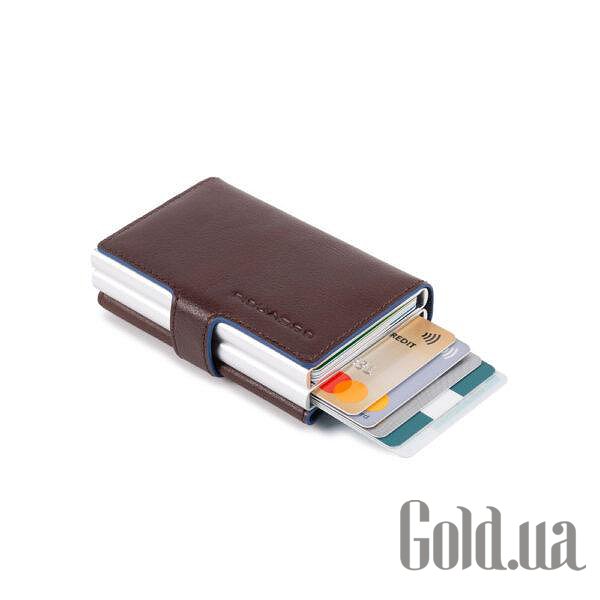 

Визитница Piquadro, Коричневый, Кредитница Bl Square PP5472B2R_MO