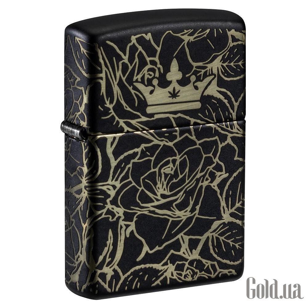Zippo Зажигалка Queen of Bud Dark Roses Design 47107 47107