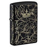 Zippo Зажигалка Queen of Bud Dark Roses Design 47107, 1799209
