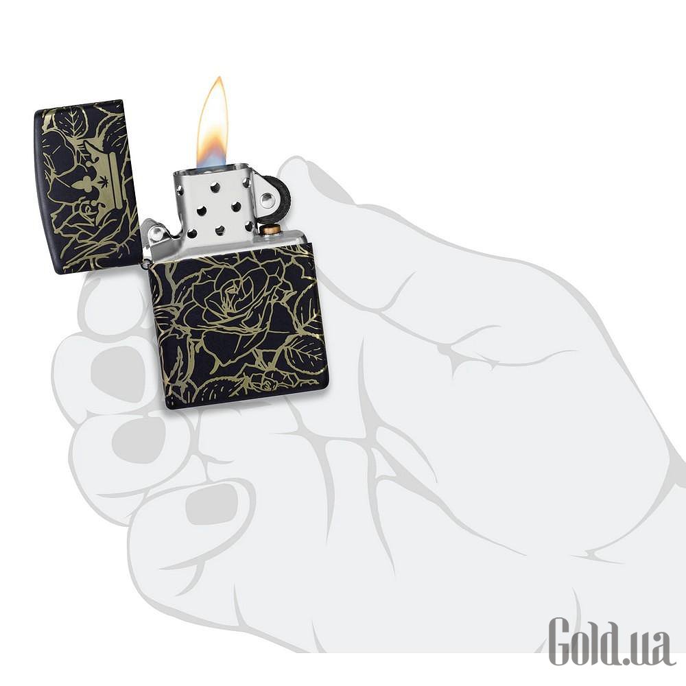 Zippo Зажигалка Queen of Bud Dark Roses Design 47107 47107 – изображение 5
