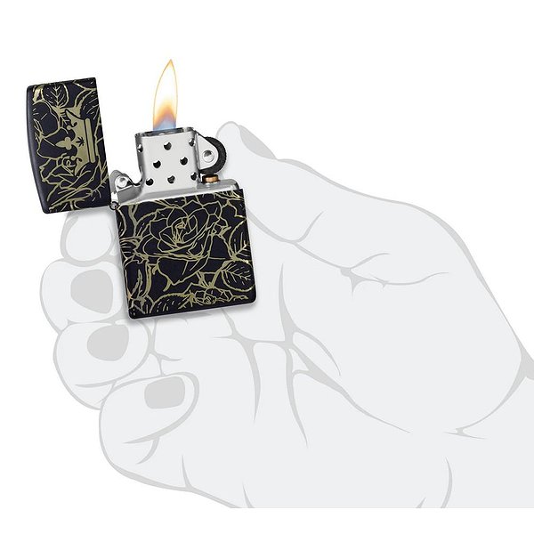 Zippo Зажигалка Queen of Bud Dark Roses Design 47107 47107 – изображение 5
