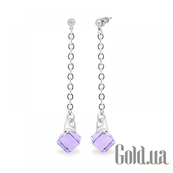 

Серьги с подвесками Kobi, Стальной, Серьги с кристаллами Swarovski