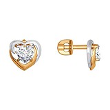 SOKOLOV Золоті сережки з кристалами Swarovski, 1513514