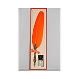 La Kaligrafica Набор для каллиграфии: ручка перьевая оранжевая + чернила 2300, 1537834