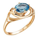 Женское золотое кольцо с топазом, 1541418