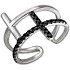 Серебряное кольцо для пальцев ног с куб. циркониями - фото 1