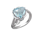 Женское серебряное кольцо с топазом, 1617450