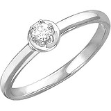 Серебряное кольцо с куб. цирконием, 1619754