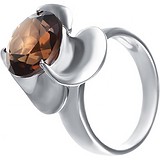 Женское серебряное кольцо с раухтопазом, 1625642