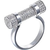 Женское серебряное кольцо с куб. циркониями, 1640746