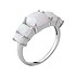 Женское серебряное кольцо с опалами - фото 1
