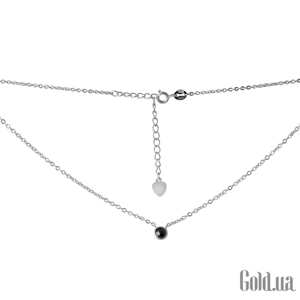 Серебряное колье с куб. цирконием 2068358