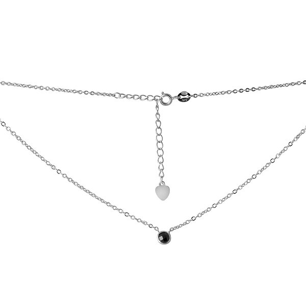 Серебряное колье с куб. цирконием 2068358