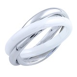 Заказать Женское серебряное кольцо с керамикой (1734438) стоимость 2356 грн., в магазине Gold.ua