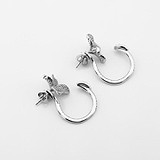 Серебряные серьги с куб. циркониями, 1796906