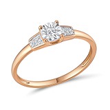 Золотое кольцо с бриллиантами, 562986