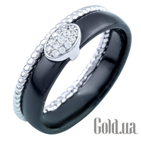 

Кольцо Fresh Jewelry, Cеребряное кольцо с керамикой и куб. циркониями, 18.5