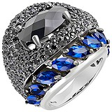 Женское серебряное кольцо с куб. циркониями, 1540907