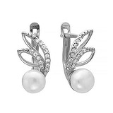 Срібні сережки з перлами, 1541931