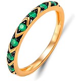 Женское золотое кольцо с изумрудами, 1601579