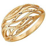 Женское серебряное кольцо в позолоте, 1608235