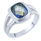 Женское серебряное кольцо с топазом, 1621035