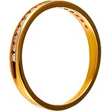 Золотое обручальное кольцо с бриллиантами, 1673259