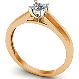 Золотое кольцо с бриллиантом, 1705515