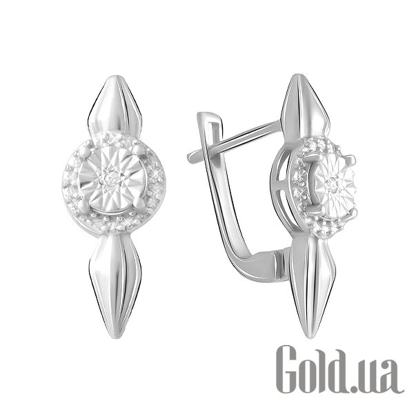

Серьги Fresh Jewelry, Серебряные серьги с бриллиантами