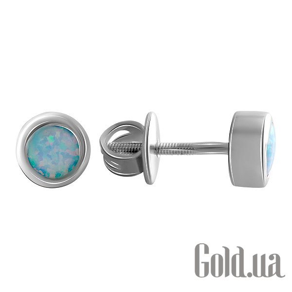 

Серьги-гвоздики Fresh Jewelry, Серебряные серьги с опалами