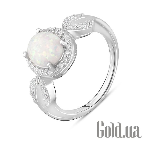 

Женские кольца Fresh Jewelry, Женское серебряное кольцо с куб. циркониями и опалом, 18.5