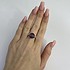 Женское серебряное кольцо с александритом - фото 2