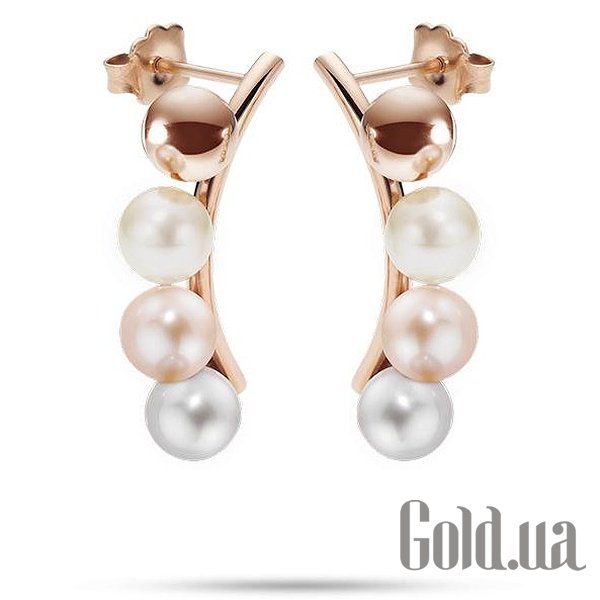 

Пусеты (гвоздики) Morellato, Красный, Стальные серьги с культ. жемчугом в позолоте